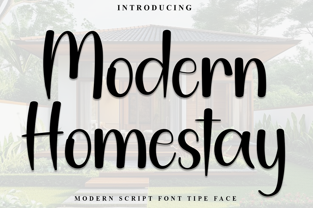 Modern Homestay, a Handwritten Font by InermediaSTUDIO (Photo 1 of 8)
