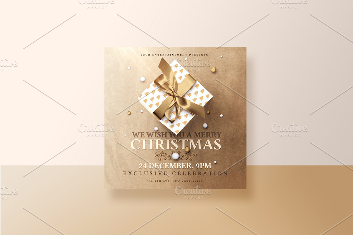Christmas Invitations Psd Package v2, an Invitation Template by Rome B Creation (Photo 4 of 4)