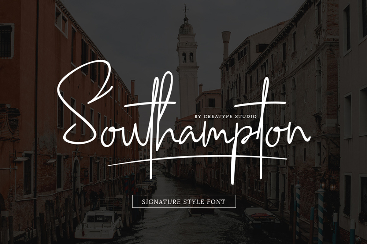 Southampton Signature Business Font