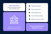 Animated School Education Icons, a Solid Icon by Vectors Market (Thumbnail 2 of 5)