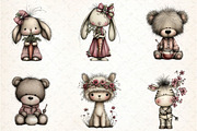 Whimsical Baby Animal Watercolor, an Illustration by DreamCafeArt (Thumbnail 3 of 8)