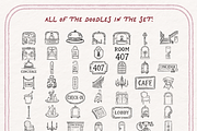 Grand Hotel Clipart, Travel Doodle, an Object Illustration by The October Creative (Thumbnail 4 of 6)