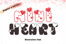 Mini Heart - Cute Decorative Font