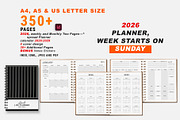 2026 Sunday Start Ultimate Planner, a Stationery Template by MNT-Creator (Thumbnail 1 of 11)