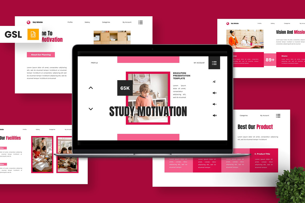 Study Motivation - Education GSL, a Presentation Template by Deepslide Studio (Photo 1 of 6)