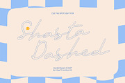 CS Shasta Dashed, a Script Font by Craft Supply Co. (Thumbnail 1 of 8)