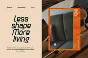 Betgal - Contemporary Furniture Font, a Sans Serif Font by Pandeka Studio (Thumbnail 5 of 9)