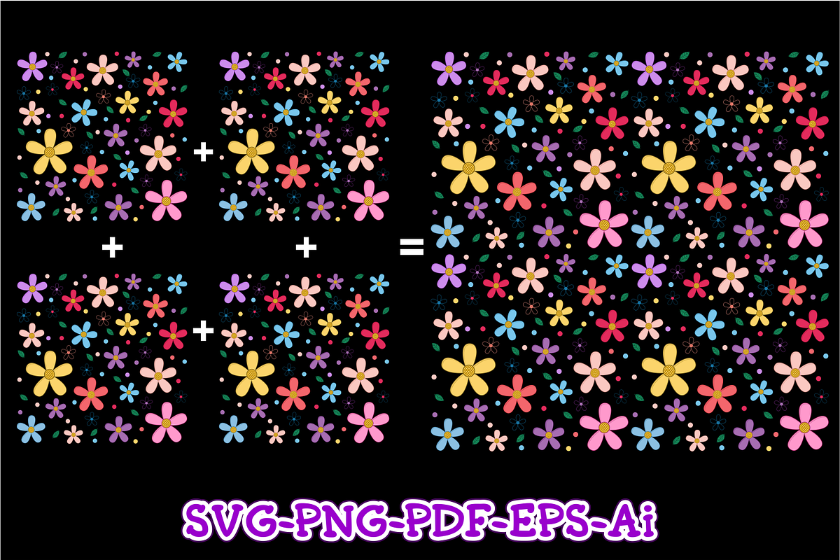 Flower Pattern Background  Bundle, a Pattern Graphic by D2PUTRI (Photo 11 of 11)
