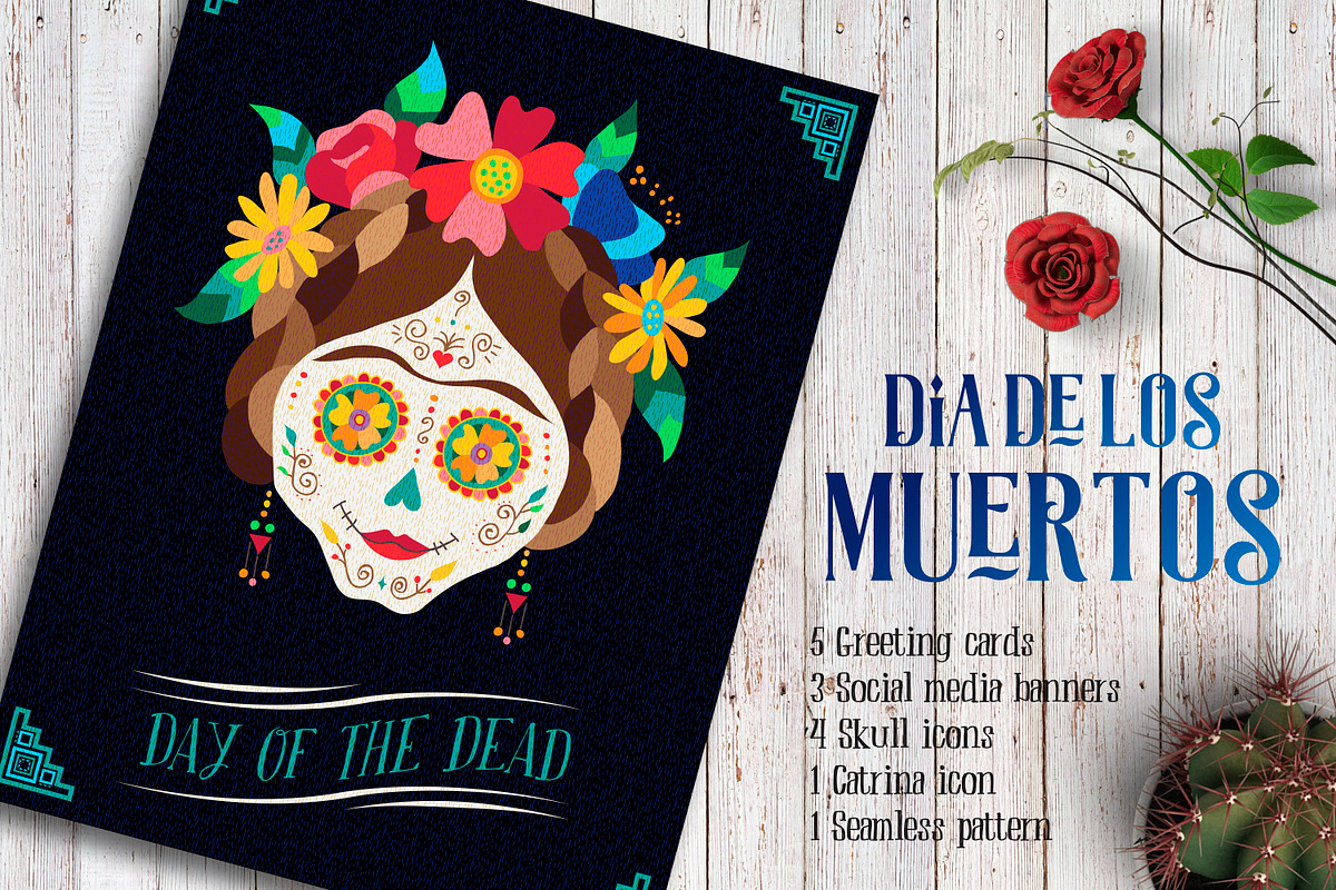 Day of the Dead - Skull Collection, a Graphic by Cienpies Design (Photo 1 of 7)