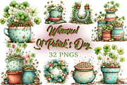 Whimsical St Patrick's Day Clipart, an Illustration by Craft Nest (Thumbnail 1 of 11)