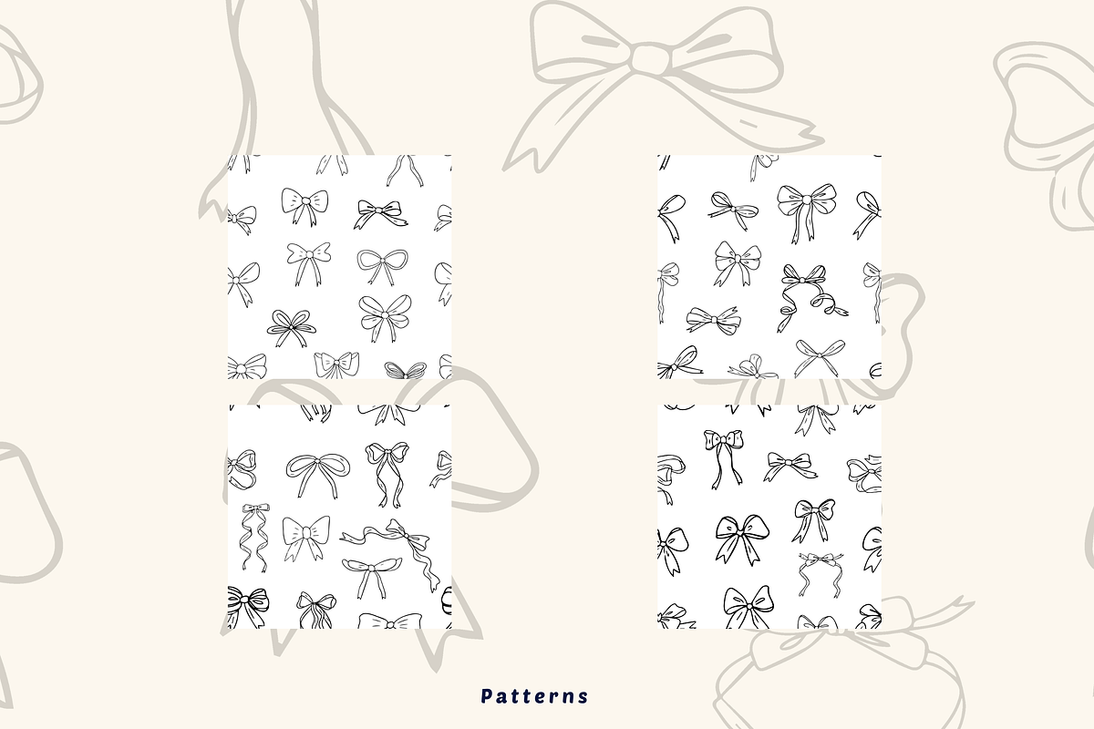 Bows, a Pattern Graphic by AnnaEshka (Photo 2 of 2)