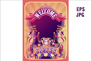circus retro poster