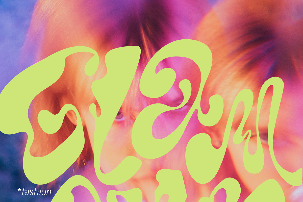 Y2K Lettering Liquid & Melting 2000s, an Object Graphic by Oksana Trygub (Photo 5 of 18)