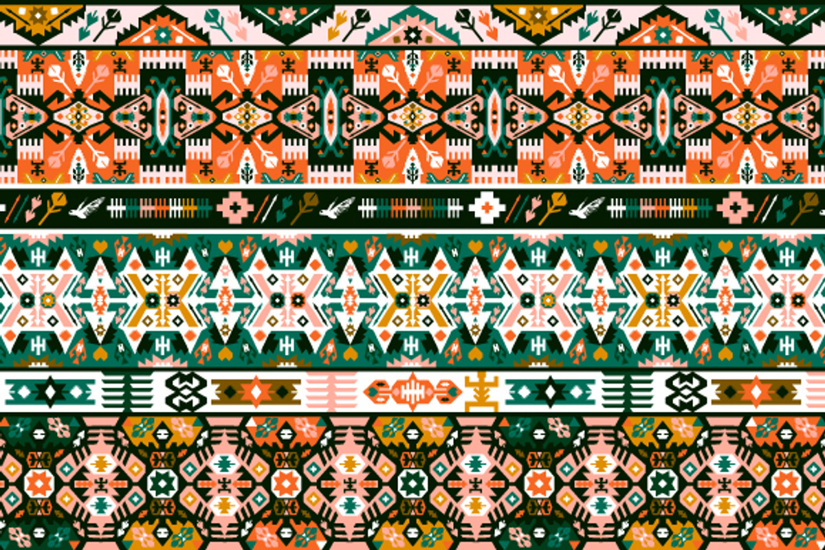 Collection Bright Aztec Patterns, a Pattern Graphic by tomuato (Photo 5 of 5)