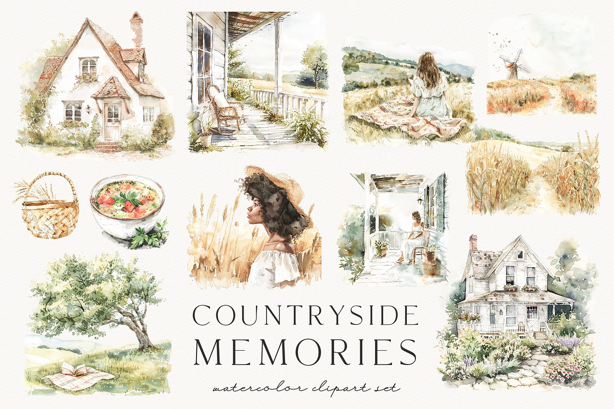 Countryside Memories, a Decorative Illustration by PeDe Designs (Photo 9 of 15)