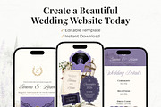 Lavender Wedding Website Invitation, a Landing Page Template by Everyday Perfection (Thumbnail 12 of 12)