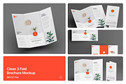 3 Fold Brochure Mockup Set, a Books & Magazine Mockup by GearShift (Thumbnail 2 of 4)