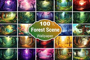 Forest Wallpaper, a Wallpaper Graphic by Forhadx5