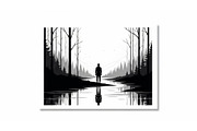 Nature Landscape Silhouette Vector B, an Illustration by Designer_Momina (Thumbnail 29 of 51)
