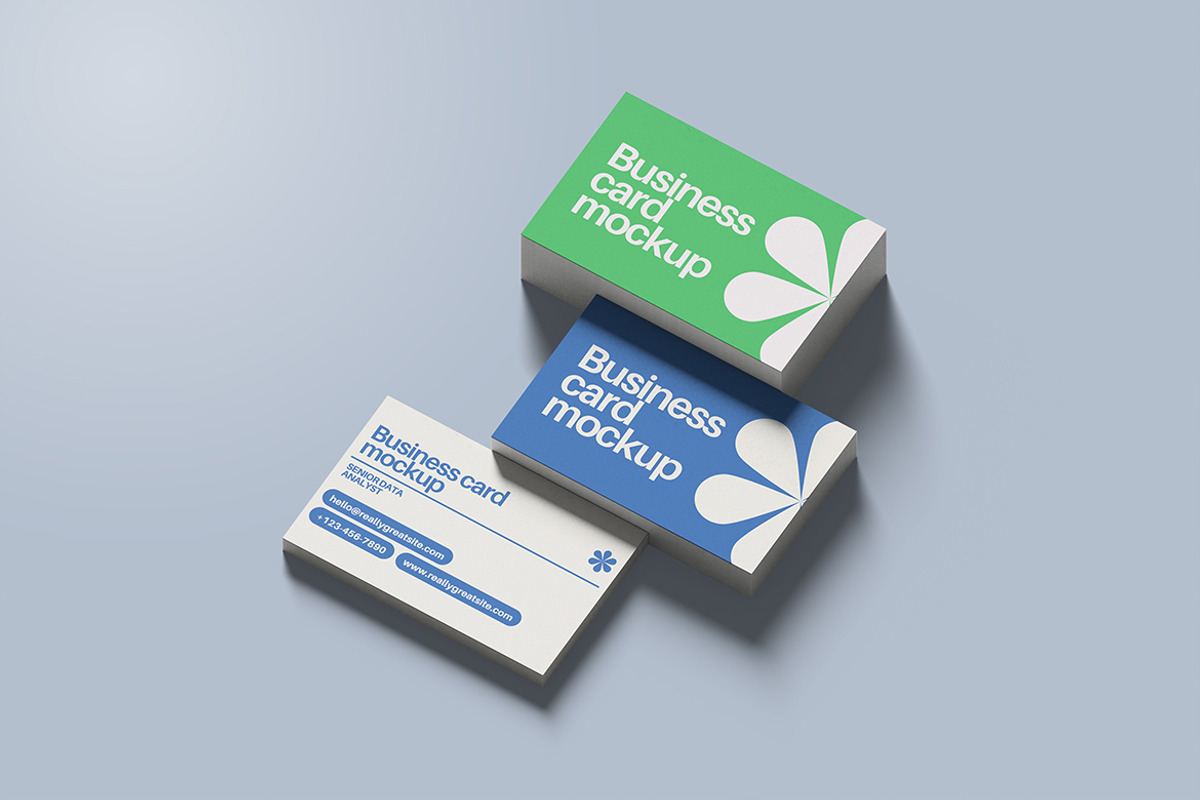 Isometric Business Card Mockup, a Books & Magazine Mockup by My Code Std (Photo 3 of 6)