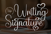 Writing Signature | Script Font, a Handwritten Font by Scratchones (Thumbnail 1 of 9)