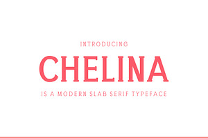 Chelina Slab Serif Font Family, a Slab Serif Font by Creativetacos