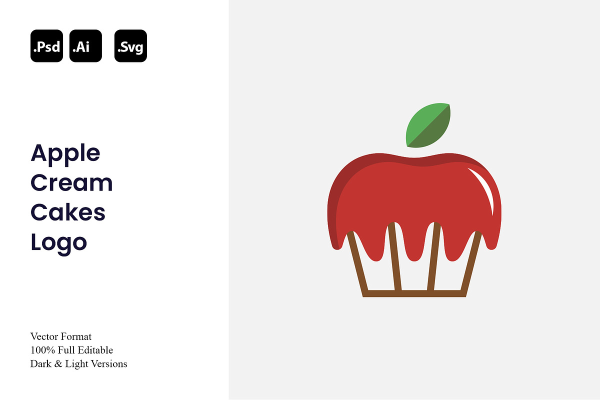 Apple Cream Cakes Logo, a Branding & Logo Template by Luxury Logos (Photo 1 of 4)