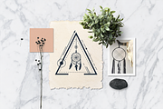 Totem. Mystical Font. Line Art Style, a Script Font by Cosmic Store (Thumbnail 6 of 35)