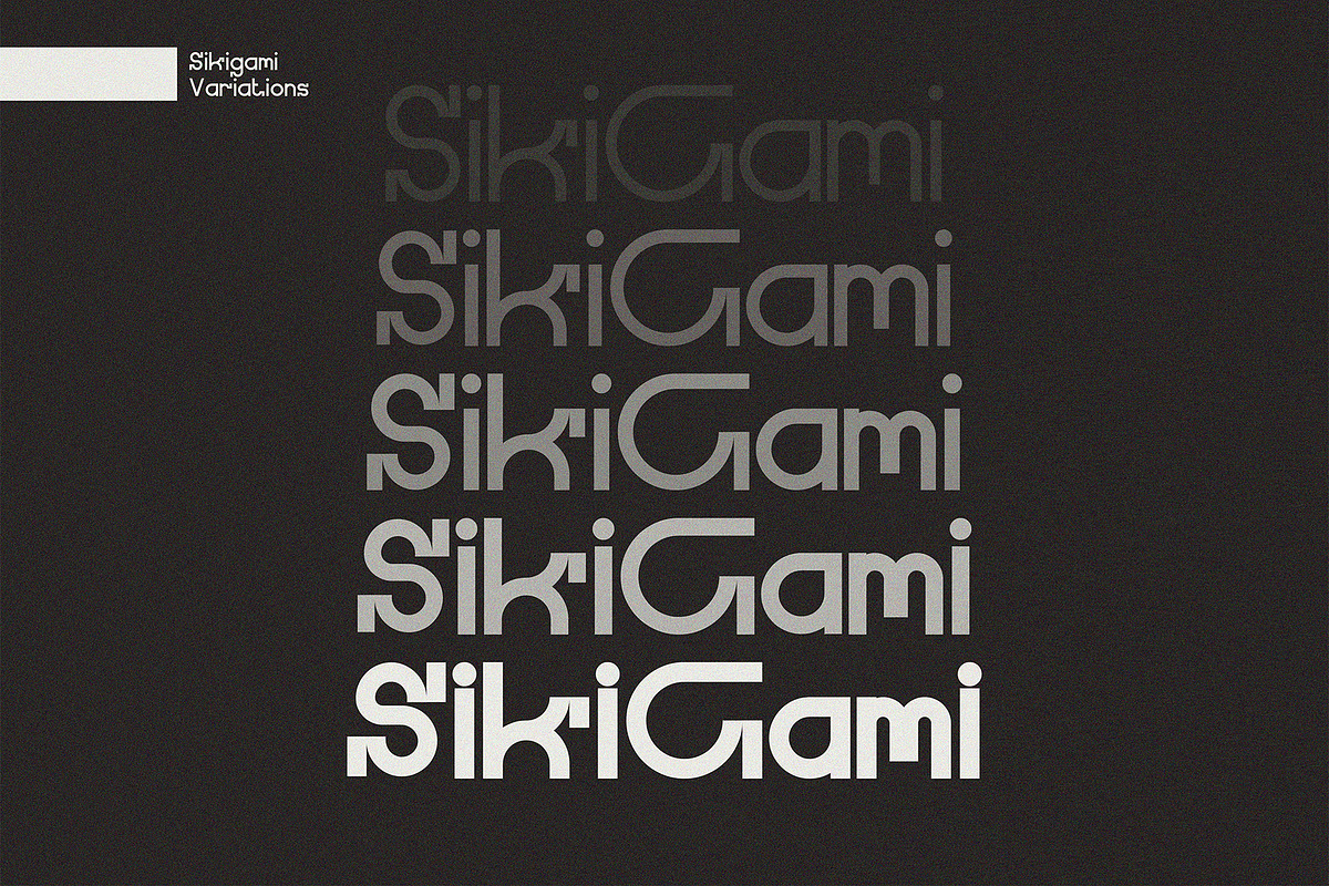 Sikigami - Family Font, a Sans Serif Font by Boril Std (Photo 5 of 13)