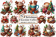 Christmas Chocolate Coffee Clipart, a Work Illustration by Craft Nest (Thumbnail 1 of 5)