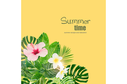 Tropical green leaves stock photo containing tropical and summer, a Nature Photo by Neirfy