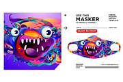 Cute Masker Design & mockup, a Mask Mockup by singpentinkhappy (Thumbnail 5 of 16)