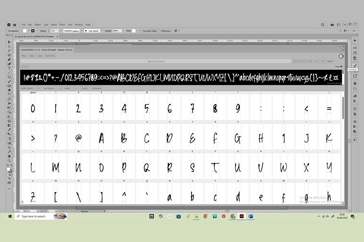 Rocky Glowlight, a Handwritten Font by Atj.std (Photo 2 of 6)