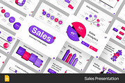 Modern Sales GSlides, PPoint, a Presentation Template by Fit-tee (Thumbnail 1 of 2)