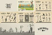 Retro Sports Art Bundle 8 in 1, an Illustration by Retro Machine (Thumbnail 5 of 9)