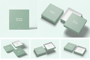 Flat Box Mockup, a Packaging Mockup by Se٧enStudio