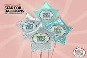 Star Foil Balloons Mockup, a Packaging Mockup by INCDesign (Thumbnail 3 of 7)
