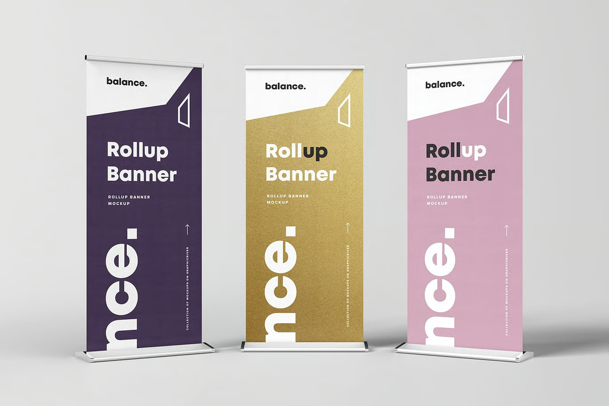 Roll Up Banner Mock-up, an Advertising Mockup by zippypixelstudio (Photo 4 of 9)