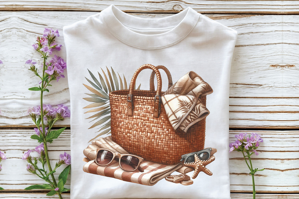 Sepia Tropical Beach Sublimation, an Illustration by CraftArtStudio (Photo 3 of 6)