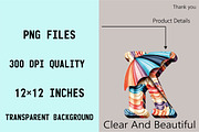 Watercolor Summer Alphabet Clipart, an Illustration by SVGArt (Thumbnail 4 of 9)