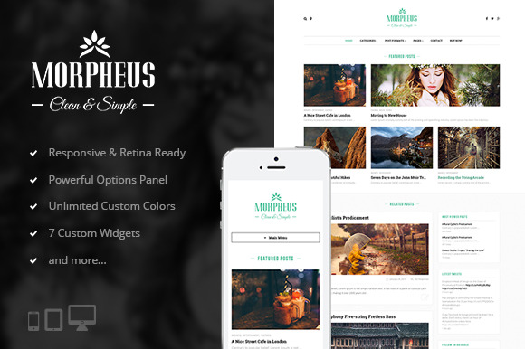 Morpheus - Personel Blog Wordpress T by The Wordpress Themes | Creative Market