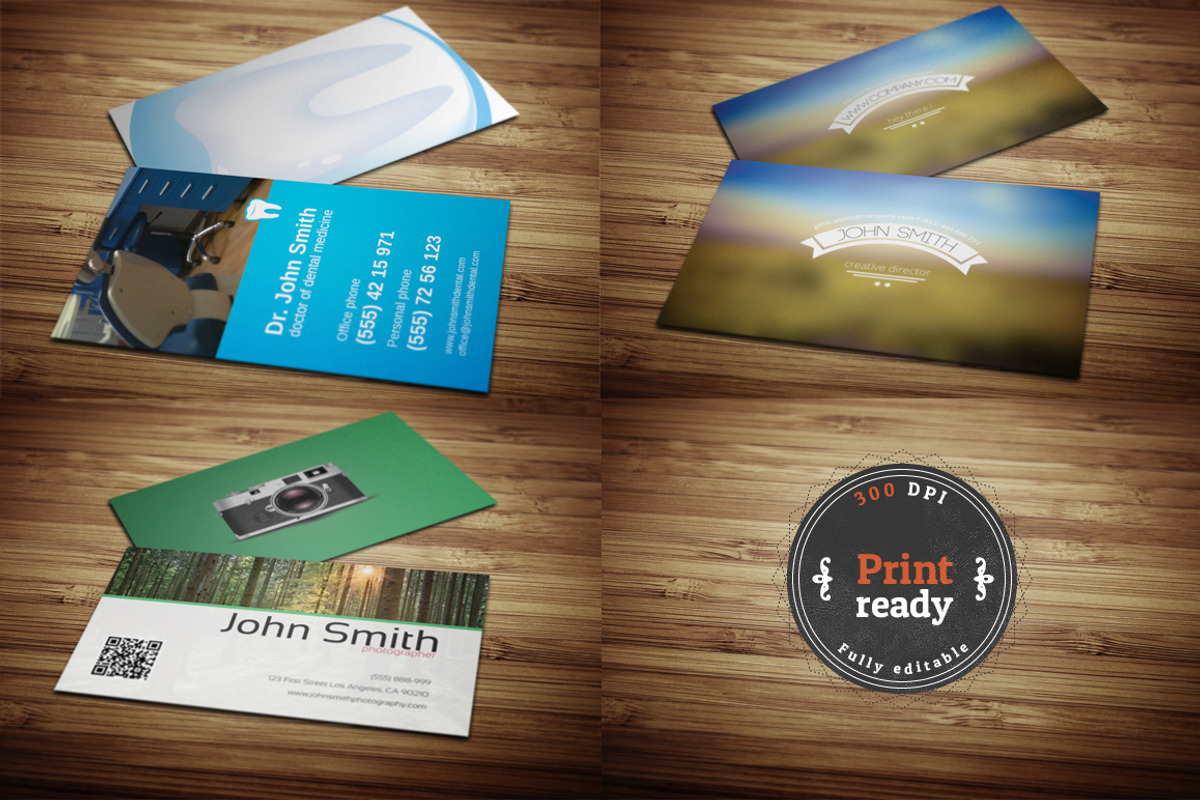15 Business Cards Bundle 60% Off, a Business Card Template by Crazyleaf (Photo 5 of 5)