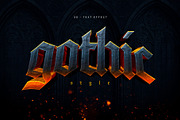 Gothic 3D Text Effect Template, a Layer Style Add-On by DesignerCandies (Thumbnail 1 of 5)