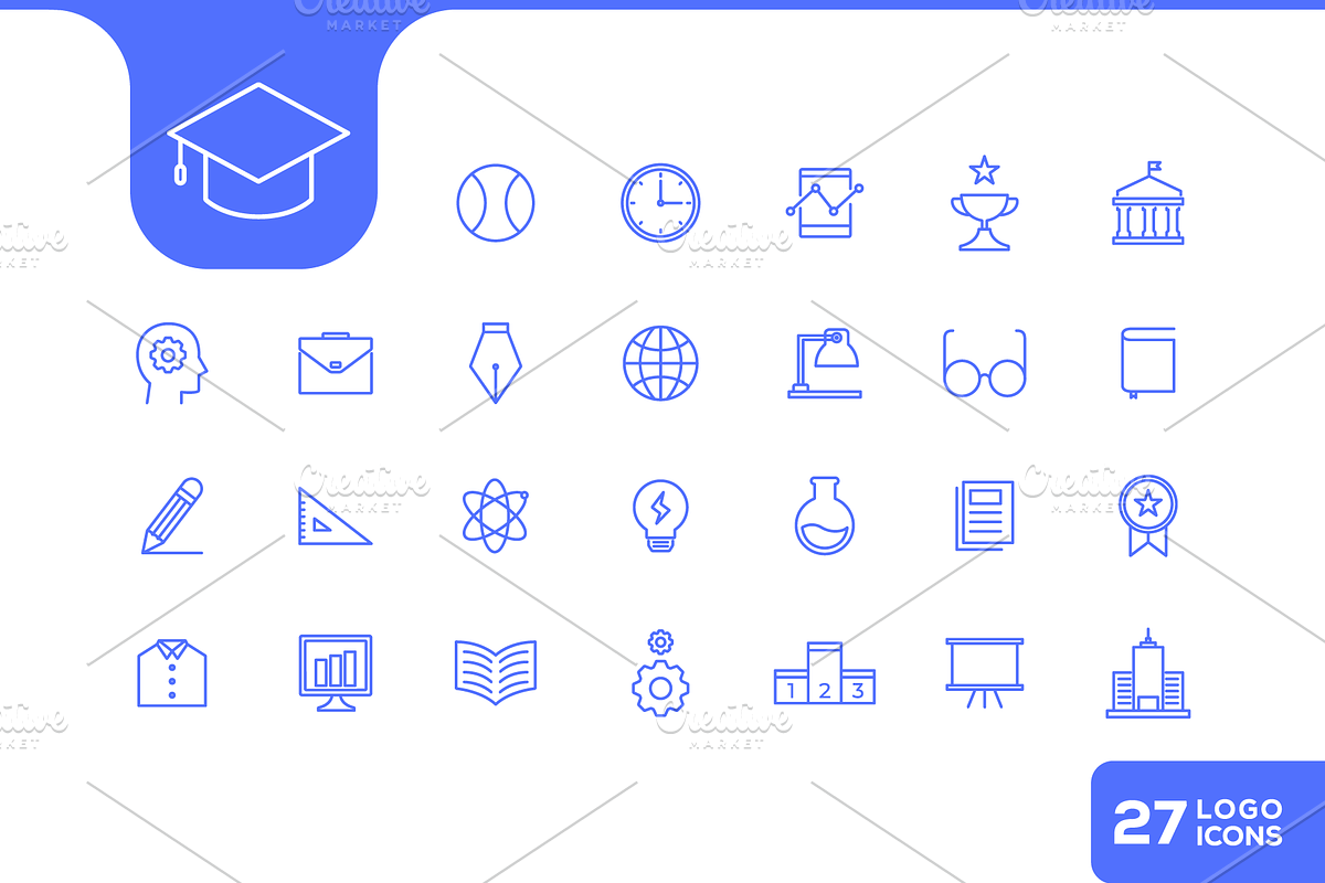 Minimalist Study Icon, an Outline Icon by devastd