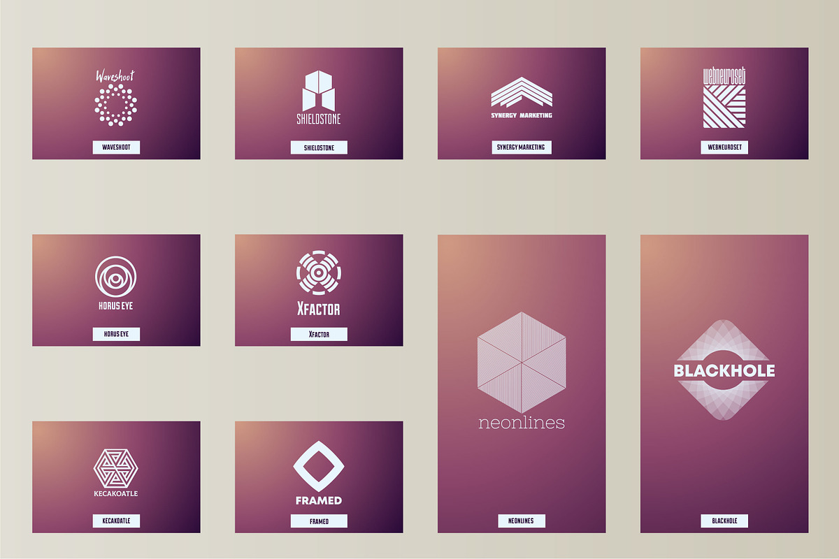 20 abstract logo, a Branding & Logo Template by airunreal (Photo 3 of 4)