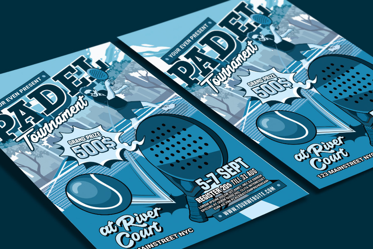 Padel Tournament Flyer, a Flyer Template by Muhamad Iqbal hidayat (Photo 3 of 4)