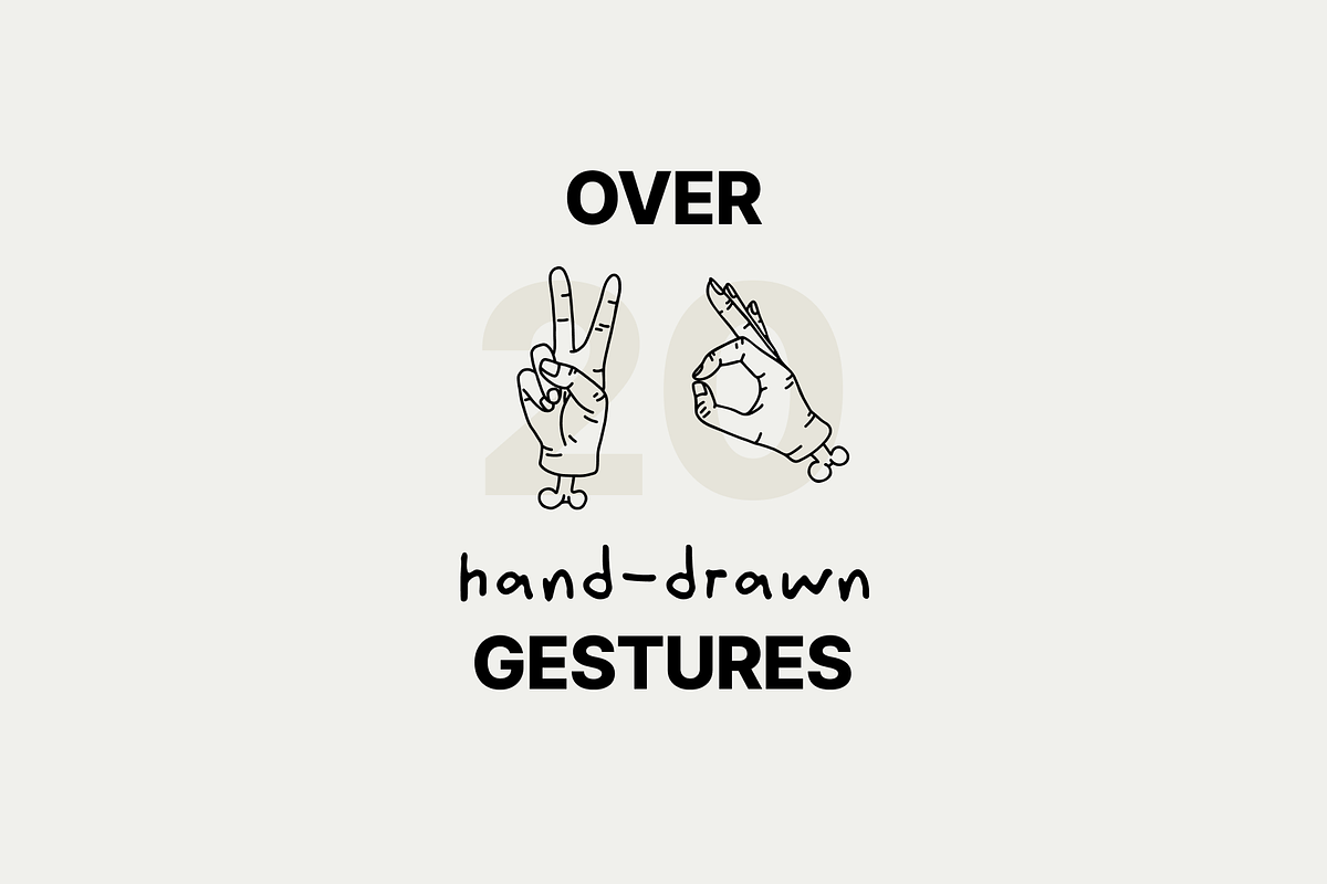 Illustrated Hands Vector Pack, a Person Illustration by TYPEHEIST (Photo 2 of 8)