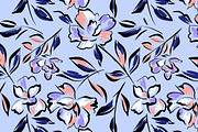 Floral patterns. Vector set 4 prints, a Pattern Graphic by GALAKAM (Thumbnail 3 of 6)