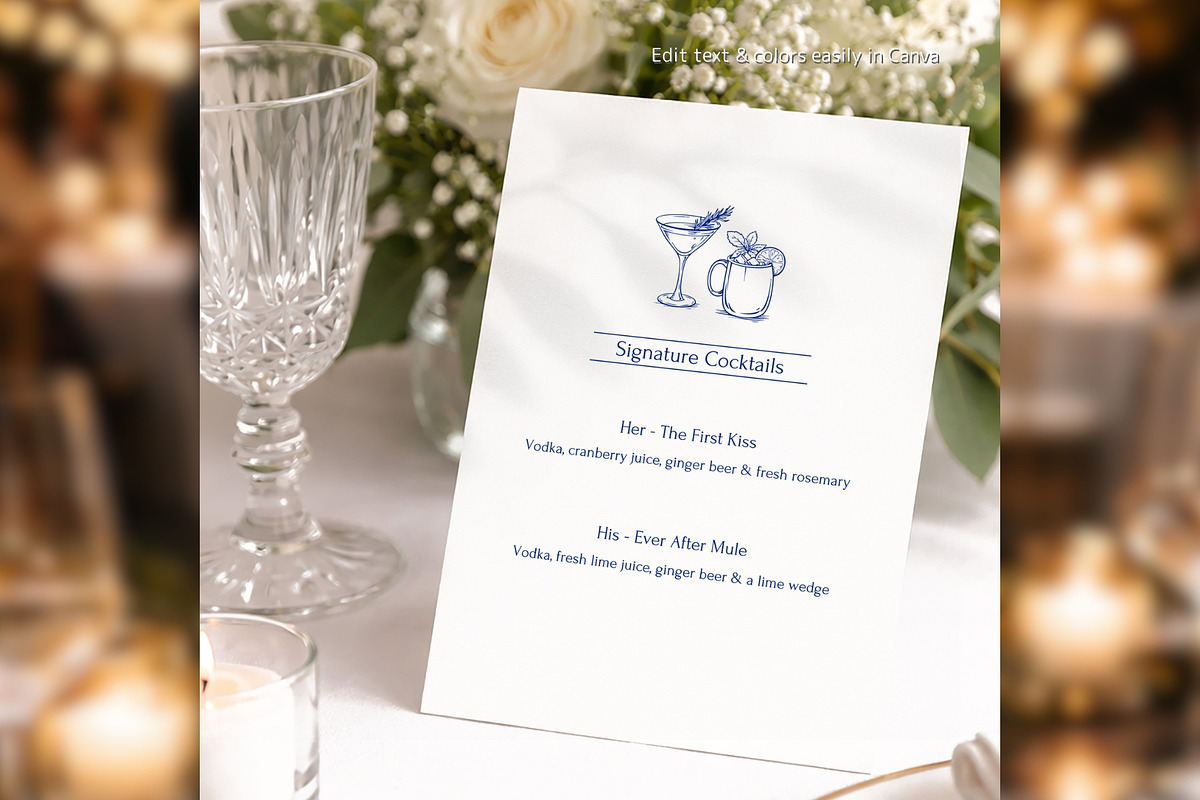 Luxury Signature Drinks Canva bd004, a Card Template by TyphoonStudio (Photo 3 of 8)