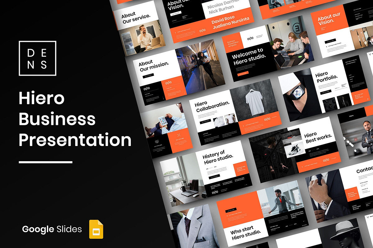 Hiero - Business Google Slide Templa, a Presentation Template by Dens Creative Studio (Photo 2 of 12)